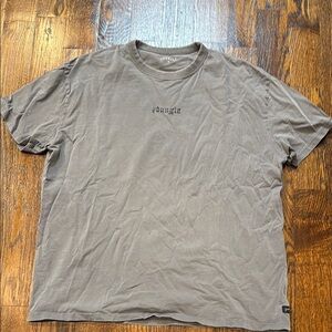 Men's Casual distressed Gray T-Shirt by Youngla